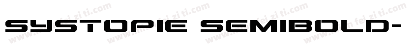 Systopie SemiBold字体转换